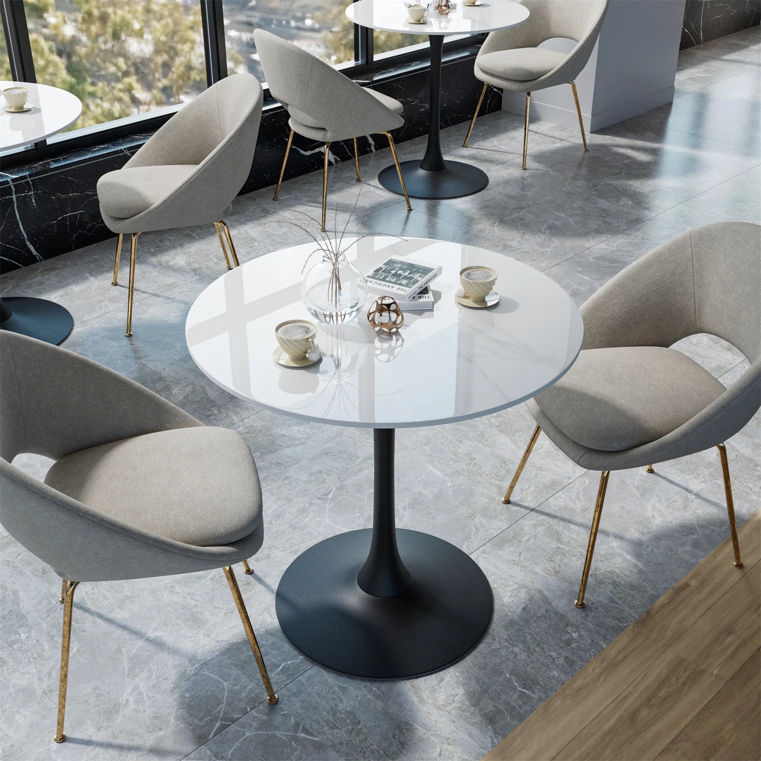 Modern Bar Height Dining Table