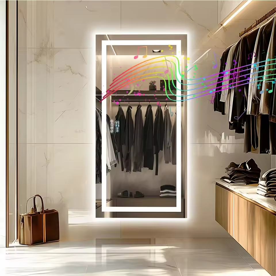 24" Round Frameless Bathroom Mirror – Sleek Modern Design