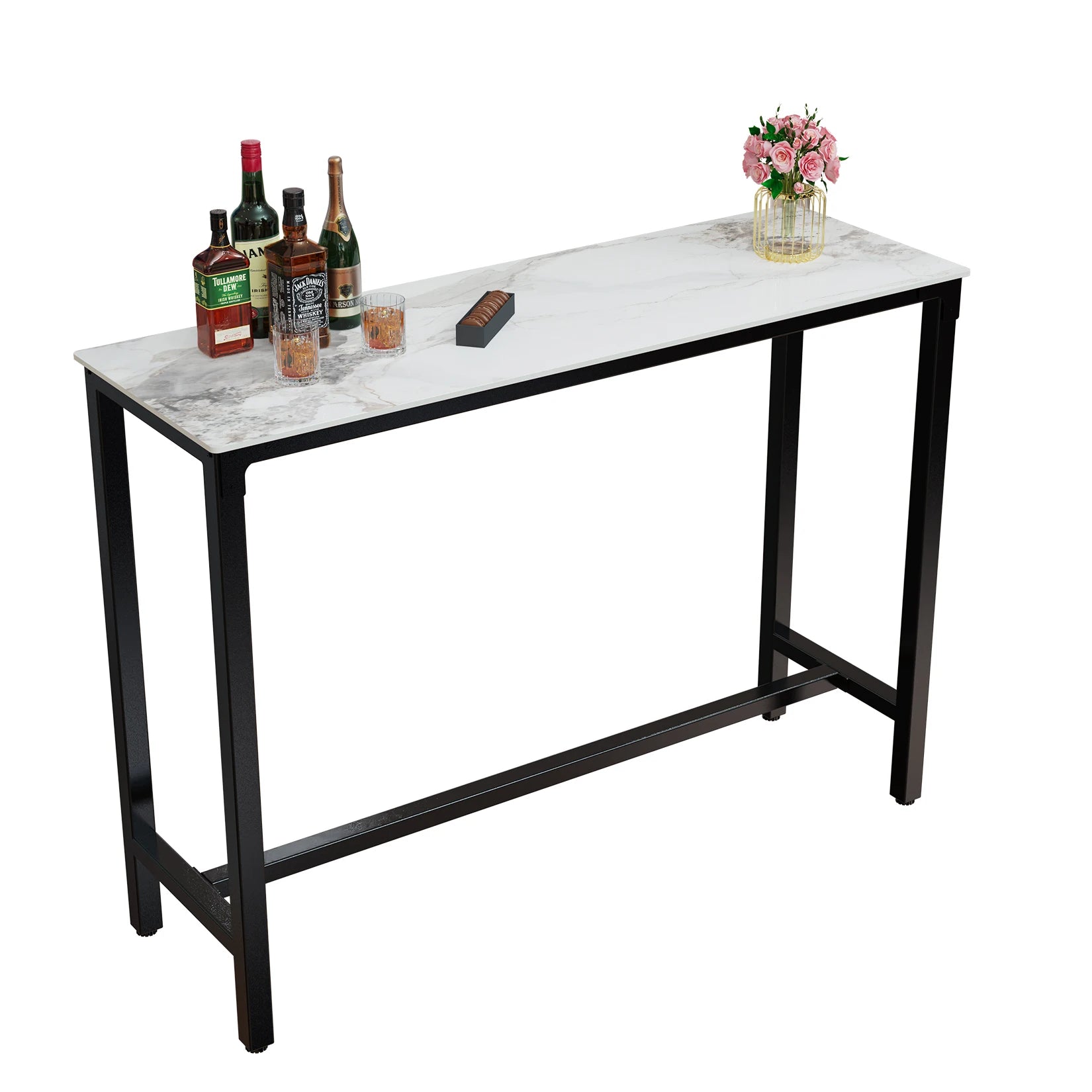 Sintered Stone Coffee Table Durable Heat-Resistant Surface with Modern Design and Sturdy Base