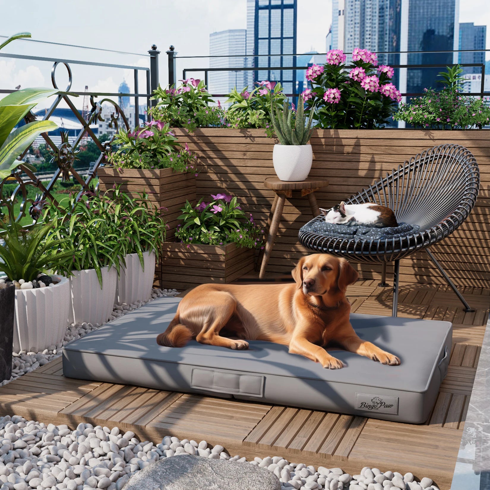 Bite-Proof Dog Sleeping Mat Durable Chew-Resistant Bed for Aggressive Chewers