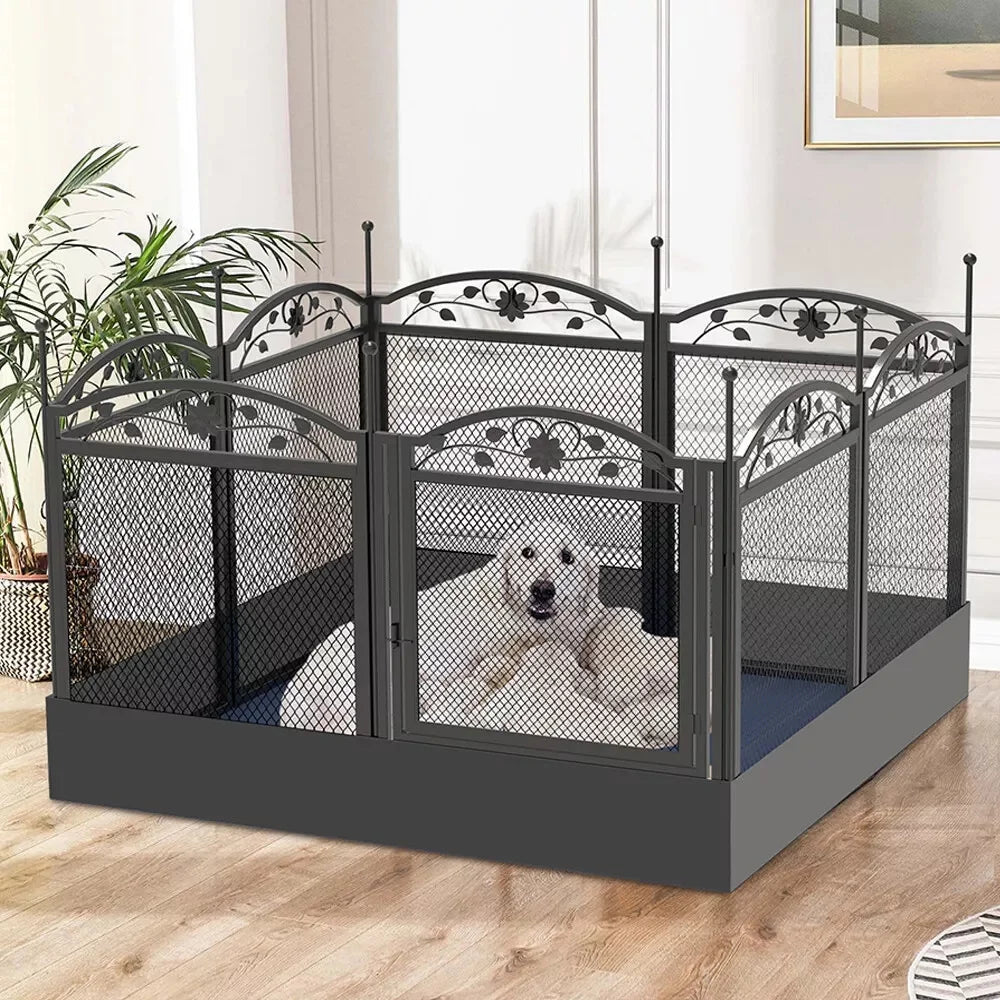 Heavy Duty Dog Playpen Strong Secure and Spacious Exercise Pen for Large and Active Dogs