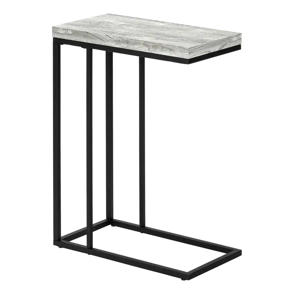 Modern C-Shaped Accent Table Minimalist Design with Sturdy Metal Frame for Living Room and Office