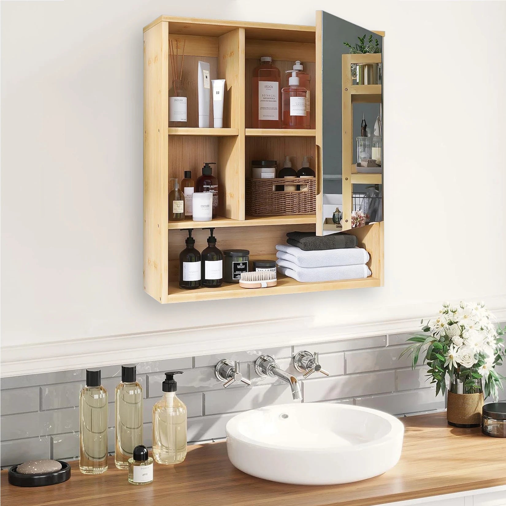 Bamboo Medicine Cabinet
