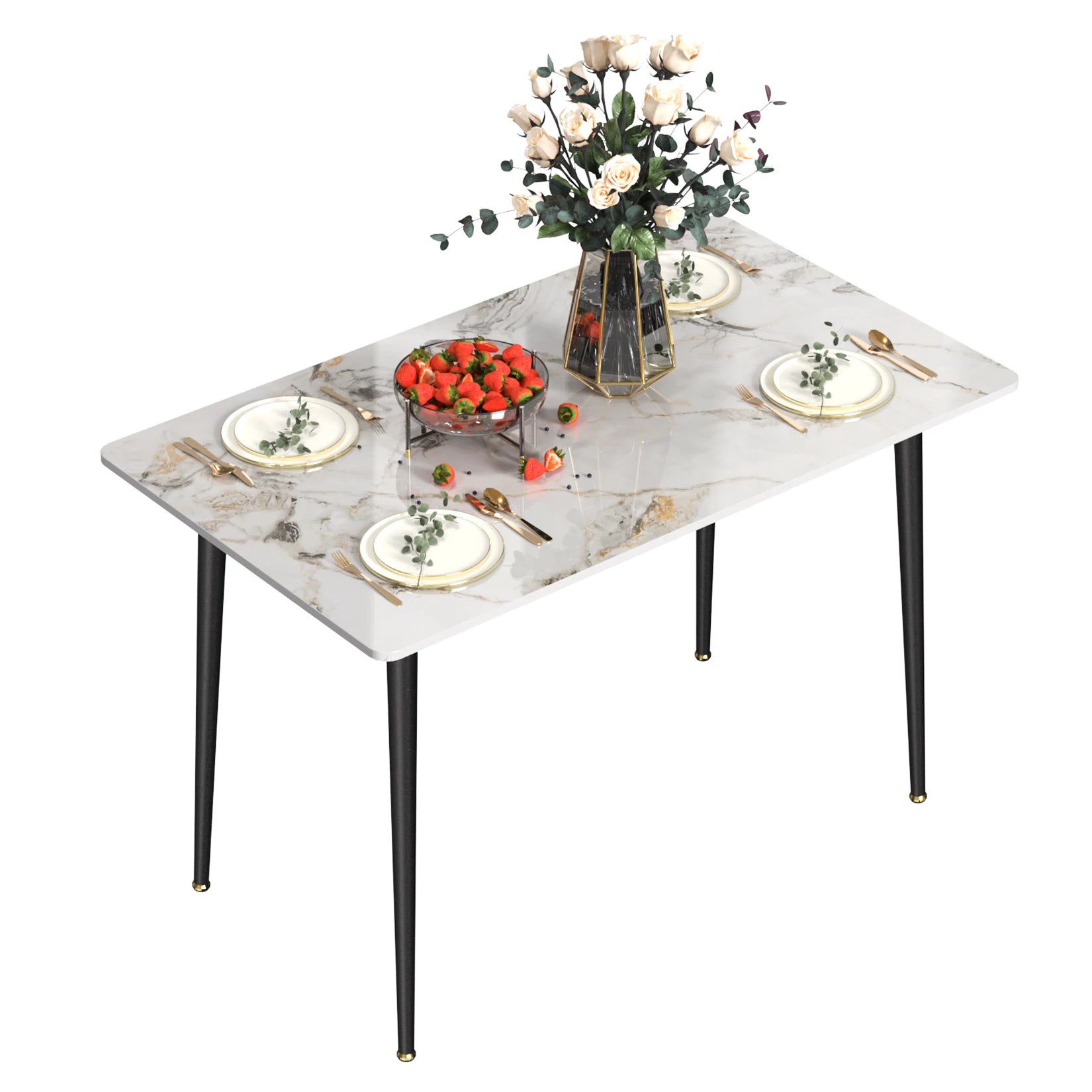 Modern Rectangle Dining Table Sleek Design with Durable Surface and Sturdy Frame for Stylish Dining Rooms