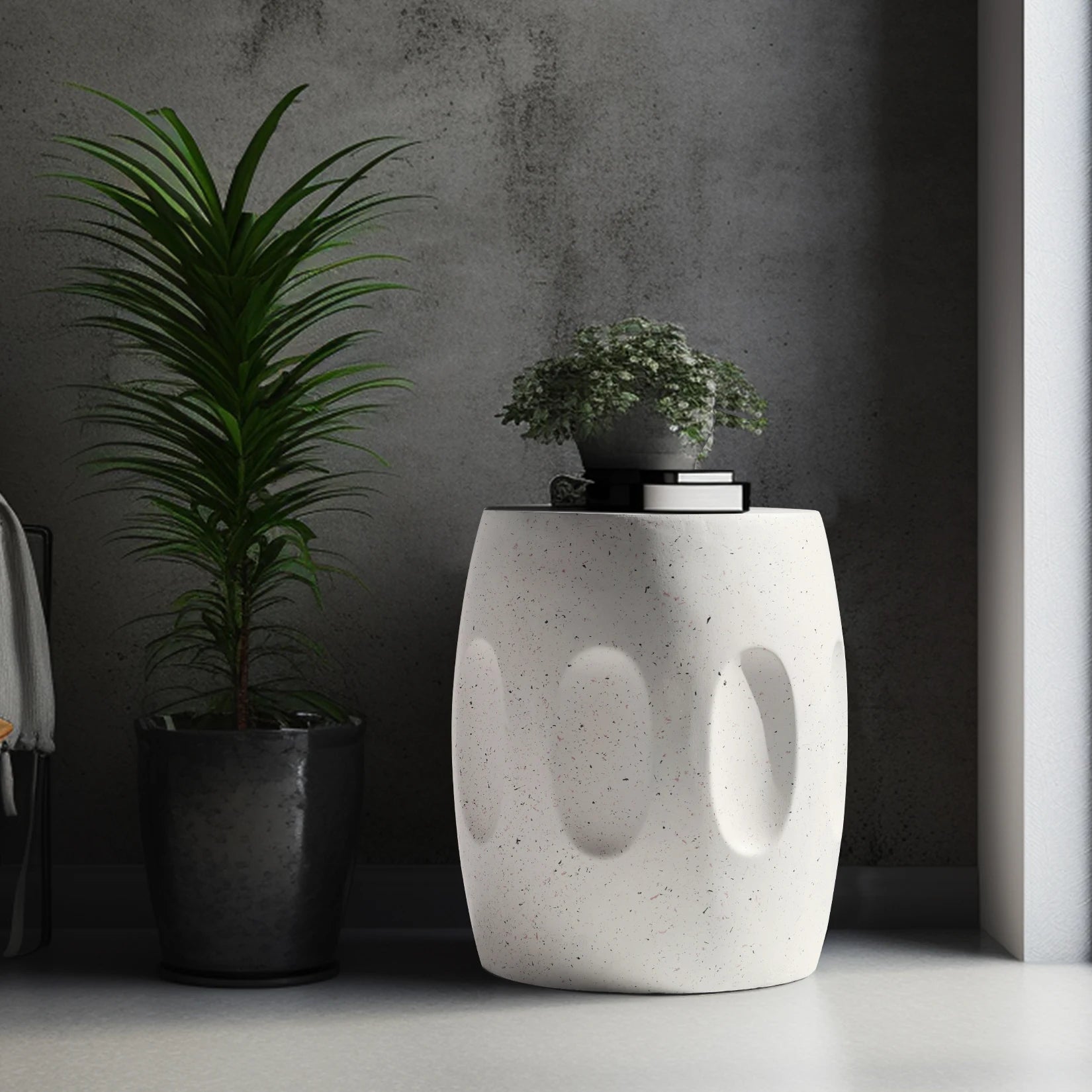 Faux Terrazzo Side Table