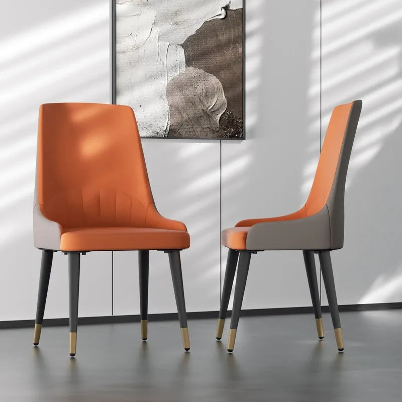 Marble Dining Chair Set Elegant Upholstered Chairs with Marble-Inspired Design for Modern Dining Rooms