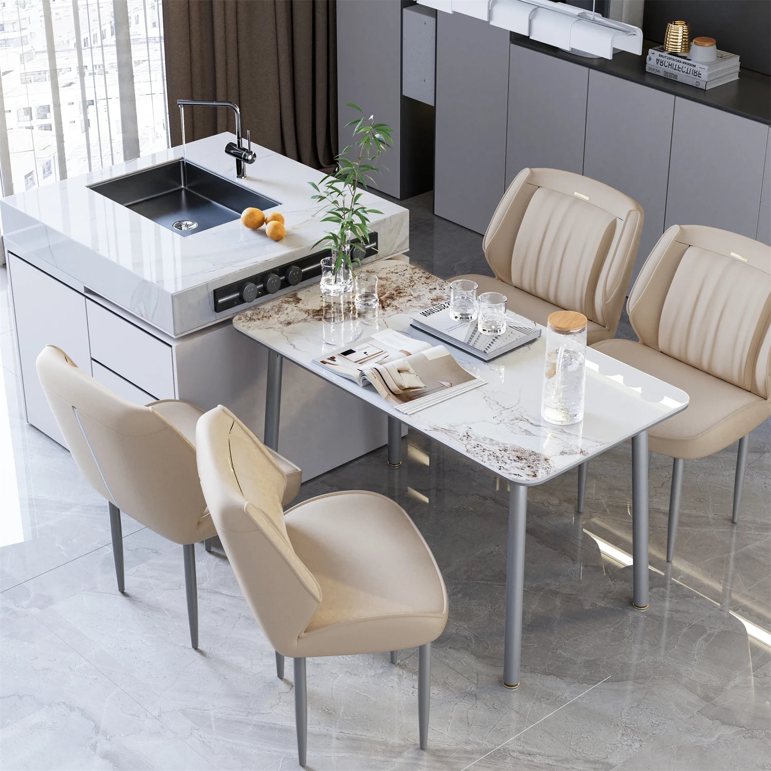 Leather Dining Room Chairs