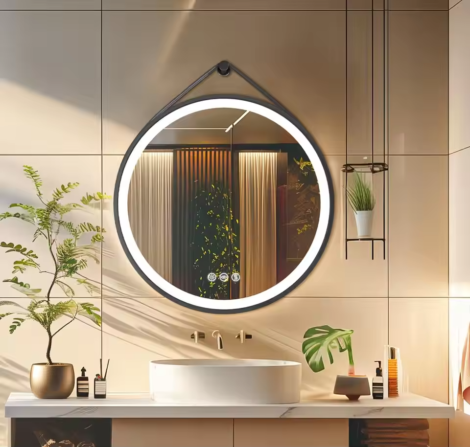 24" Round Frameless Bathroom Mirror – Premium Clarity & Style