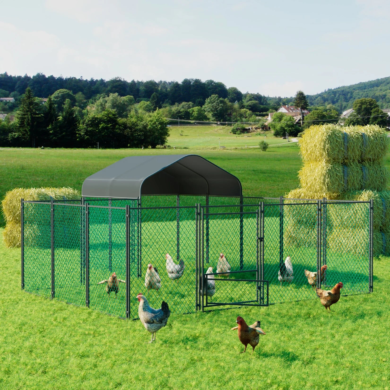 Large Metal Chicken Coop