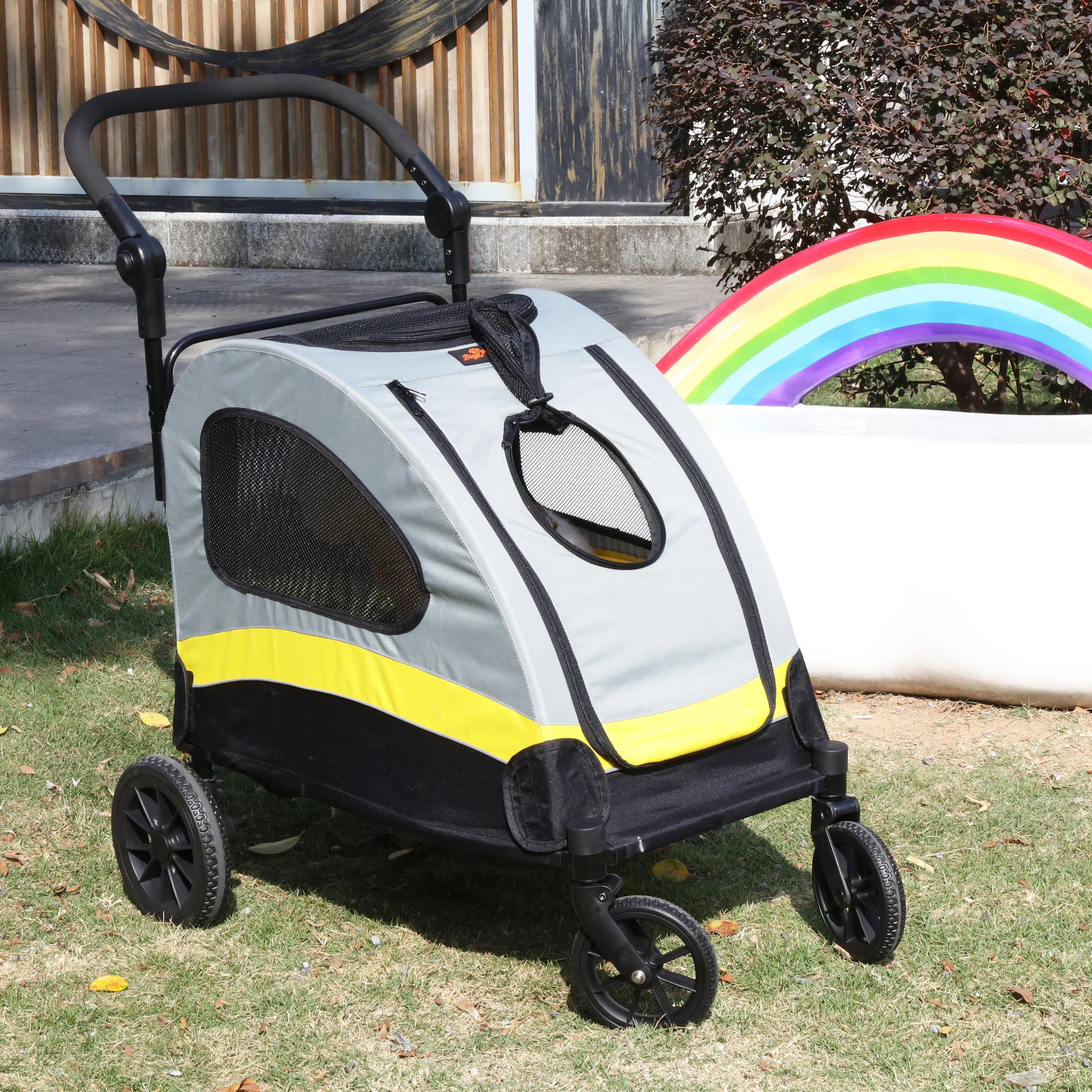 Pet Portable Jogger Lightweight Foldable Running Stroller for Small to Medium Dogs