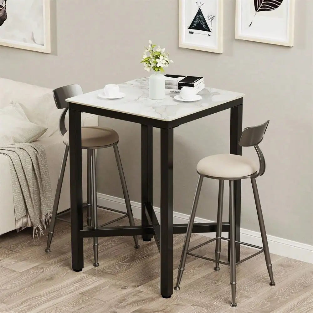 42" Marble Top Bar Table