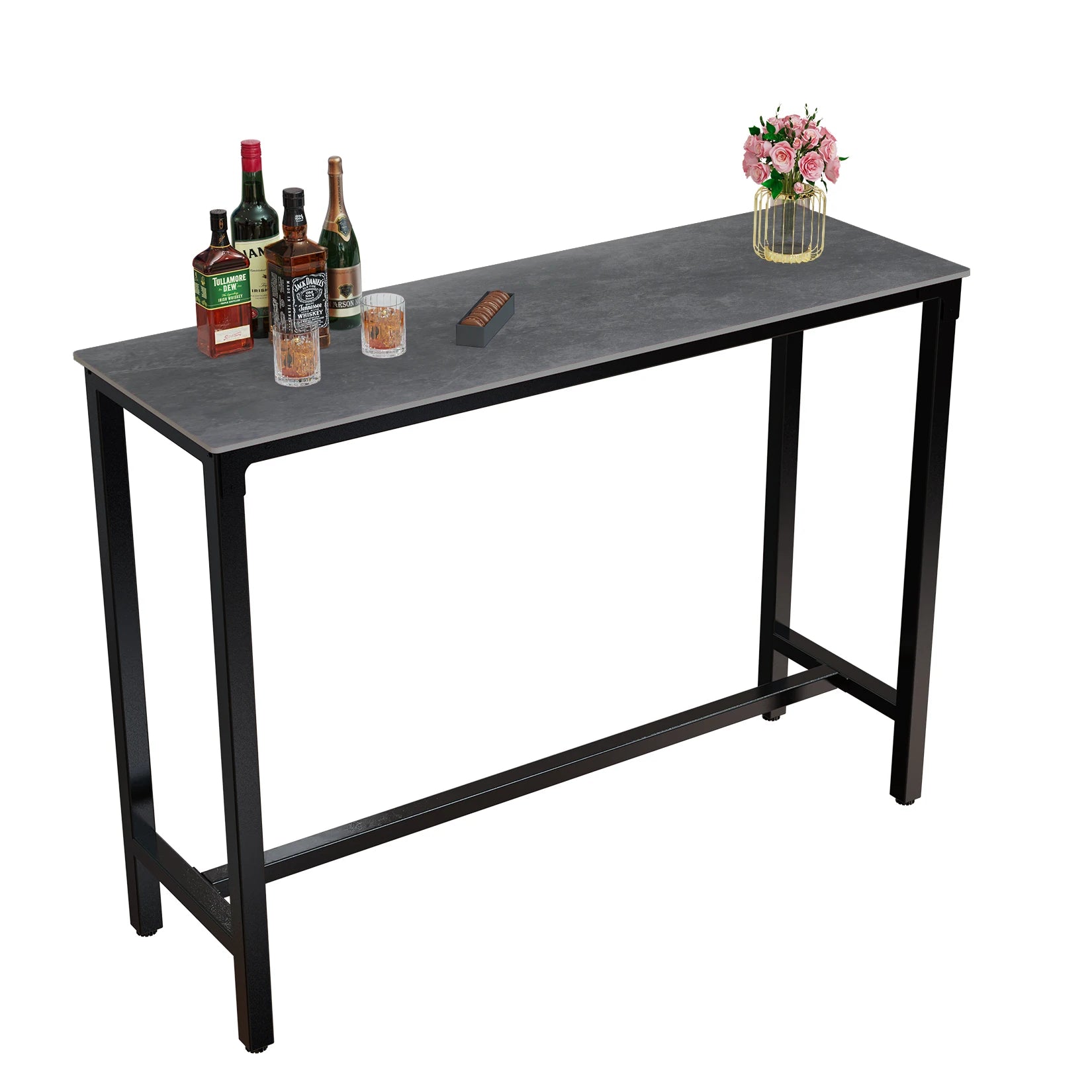 Sintered Stone Coffee Table Durable Heat-Resistant Surface with Modern Design and Sturdy Base