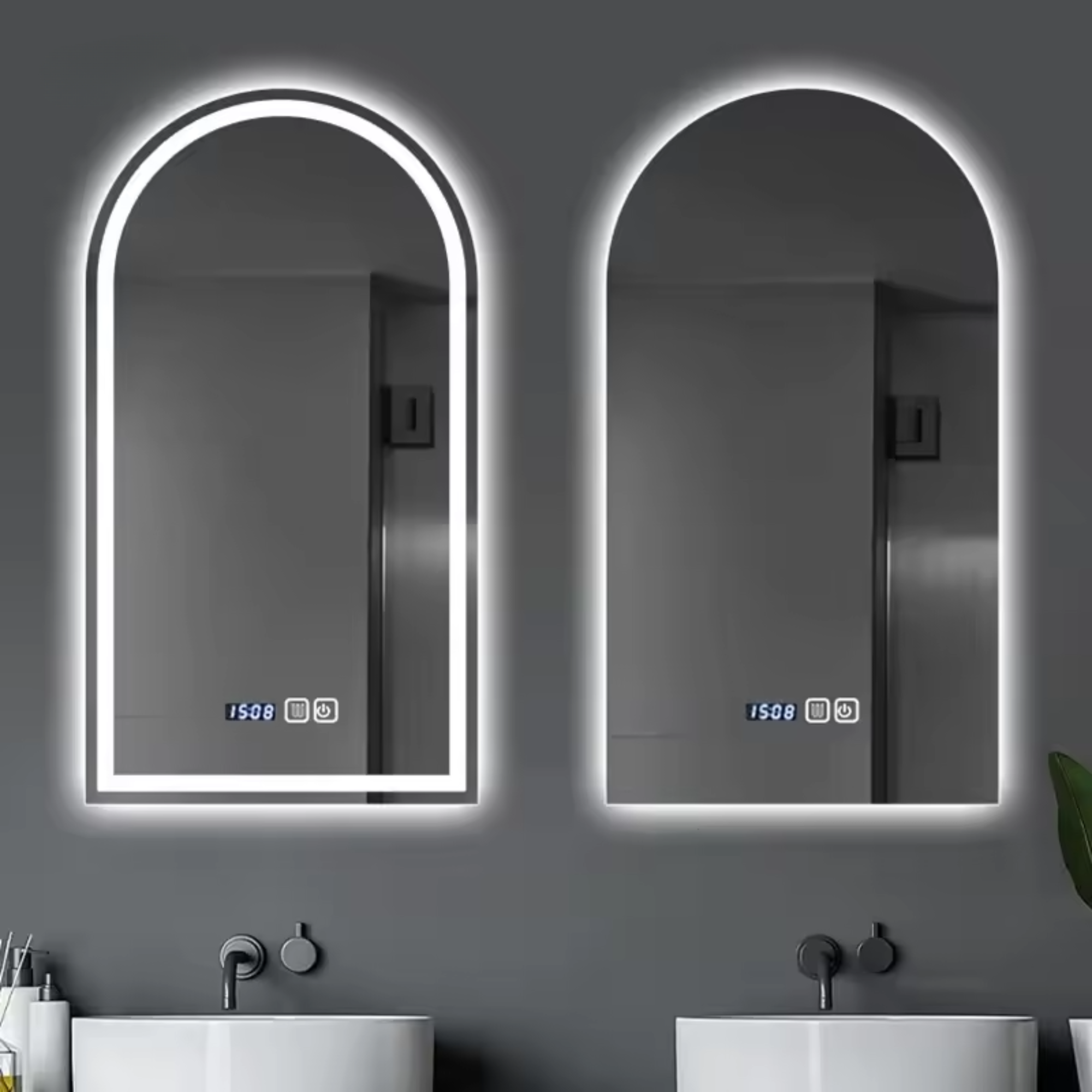 28" Round Frameless Bathroom Mirror – Classic Elegance
