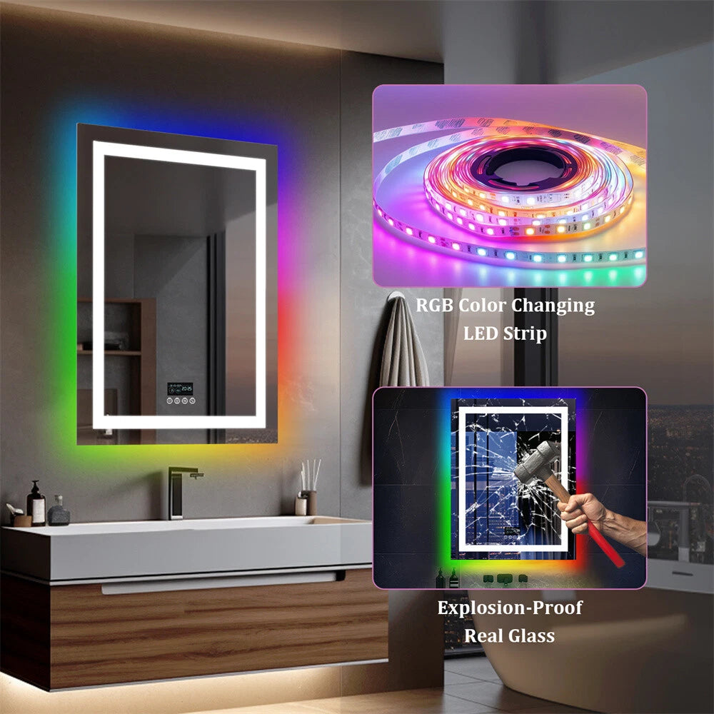 Smart RGB LED Bathroom Mirror