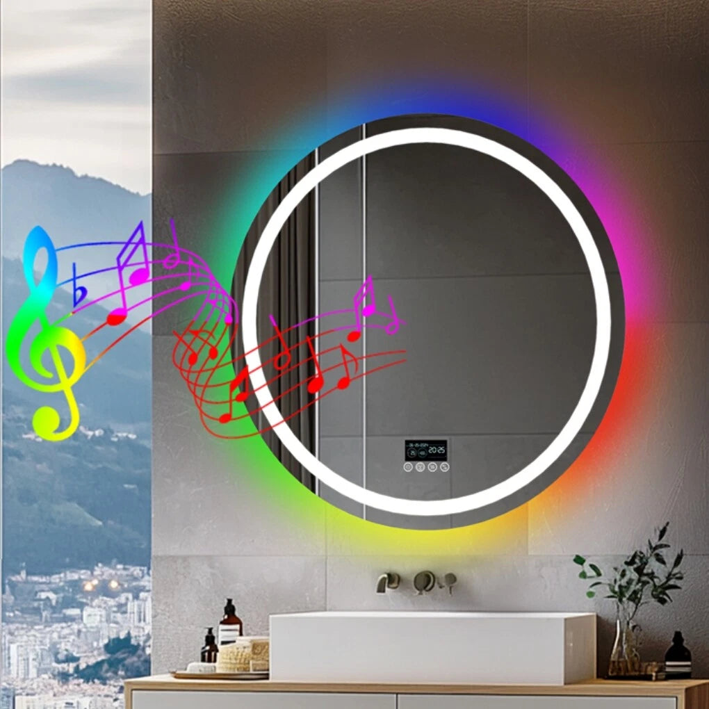 36" Round Frameless Mirror